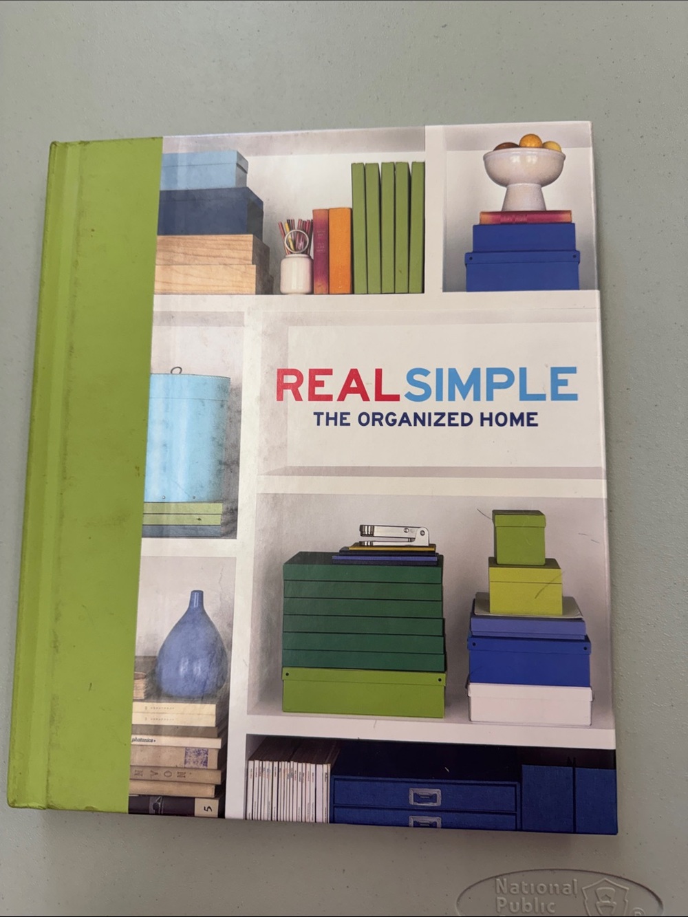 The Organized Home - Green Hardcover Storage Guide Book